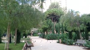 Sanayeh Garden (René Moawad Garden) in the Sanayeh sector of Beirut, Lebanon